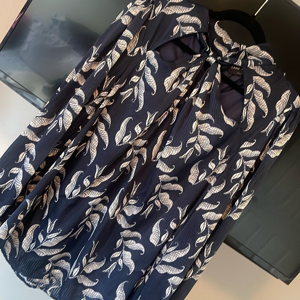 Navy Long Sleeve Lane Bryant Size 16